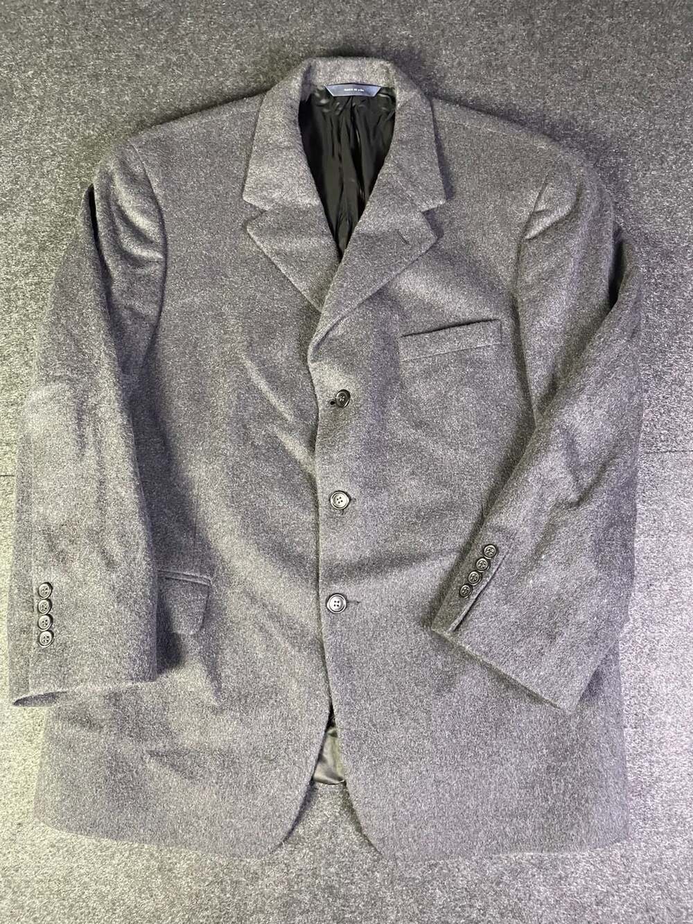 Brooks Brothers Pure Cashmere Blazer Jacket Gray Made in USA
